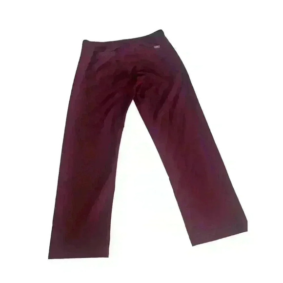 Figs Technical Collection Womens Scrub Pants Drawstring Maroon Stretch M/P - Picture 3 of 7